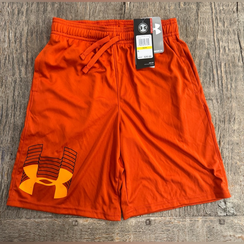 Under Armour Men's Bright Orange Sports Shorts